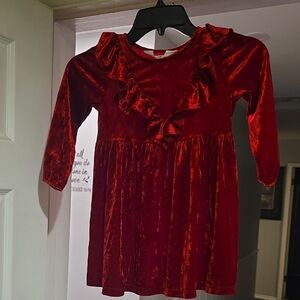 H&M Scarlet Velvet Dress
